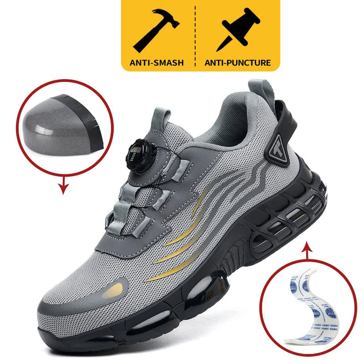 Safety Sneakers with Steel Toe and Dial Closure