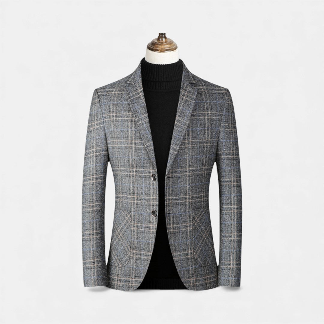 Men’s Blazer Comfort Classic Tartan Style