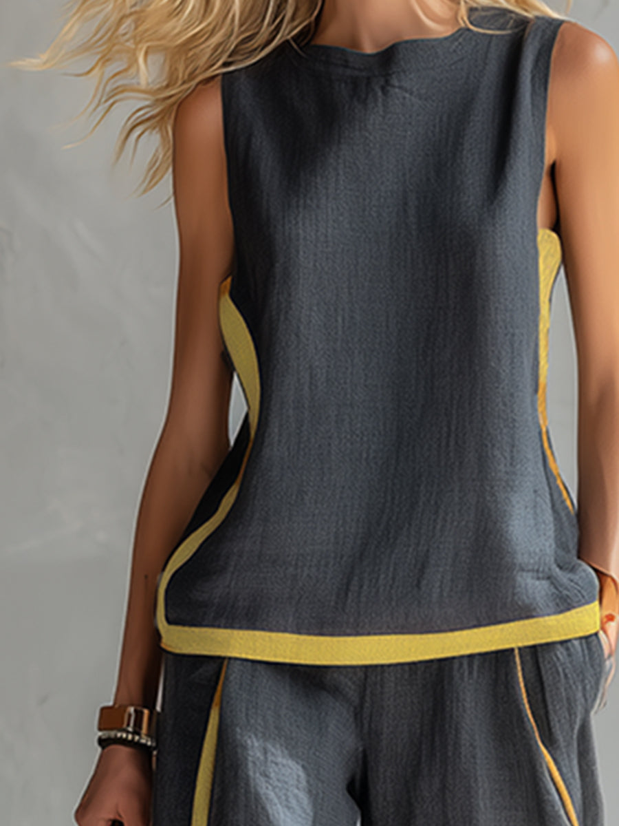 Elegant Cotton & Linen Suit