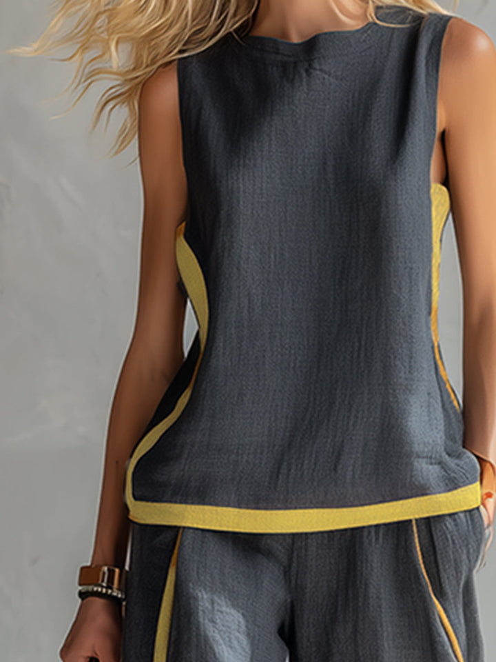Elegant Cotton & Linen Suit