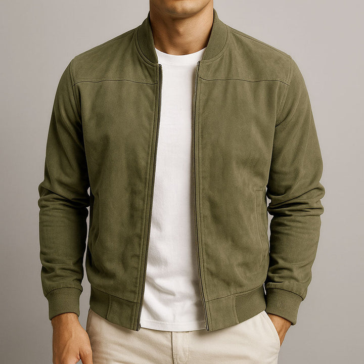 Men's Suede Leather Jacket – Timeless Elegance and Refined Style