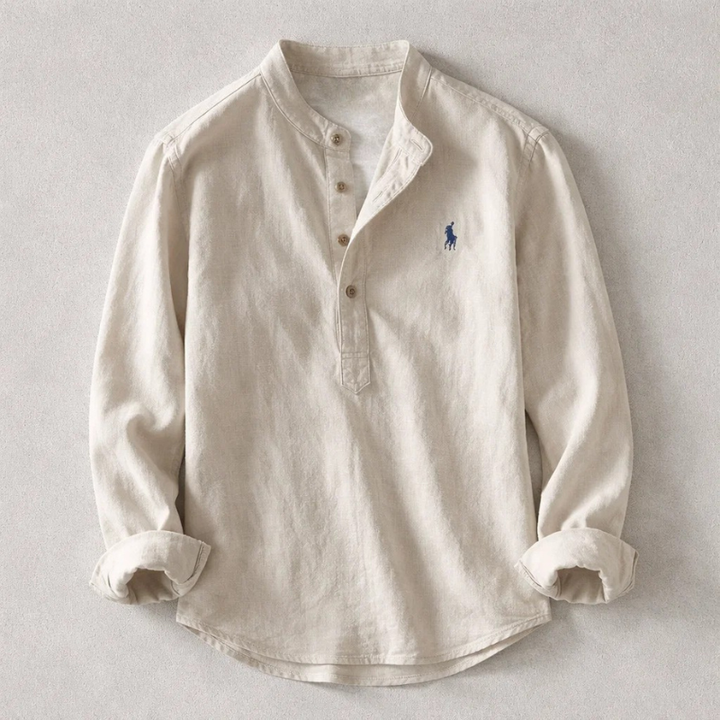 Linen Henley Shirt