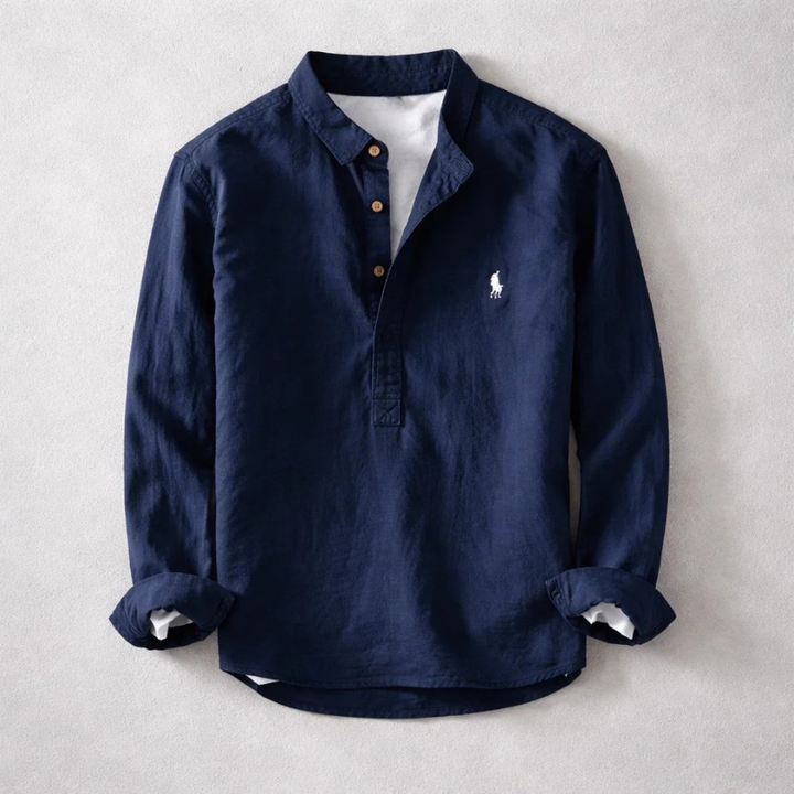 Linen Henley Shirt