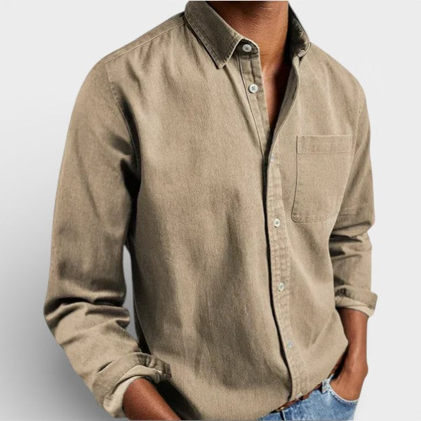 Men’s Timeless Long Sleeve Shirt Classic Casual Wear