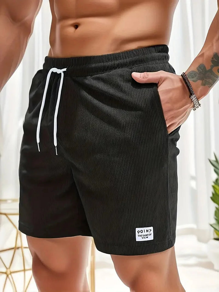 Men's Cotton-Look Corduroy Summer Shorts