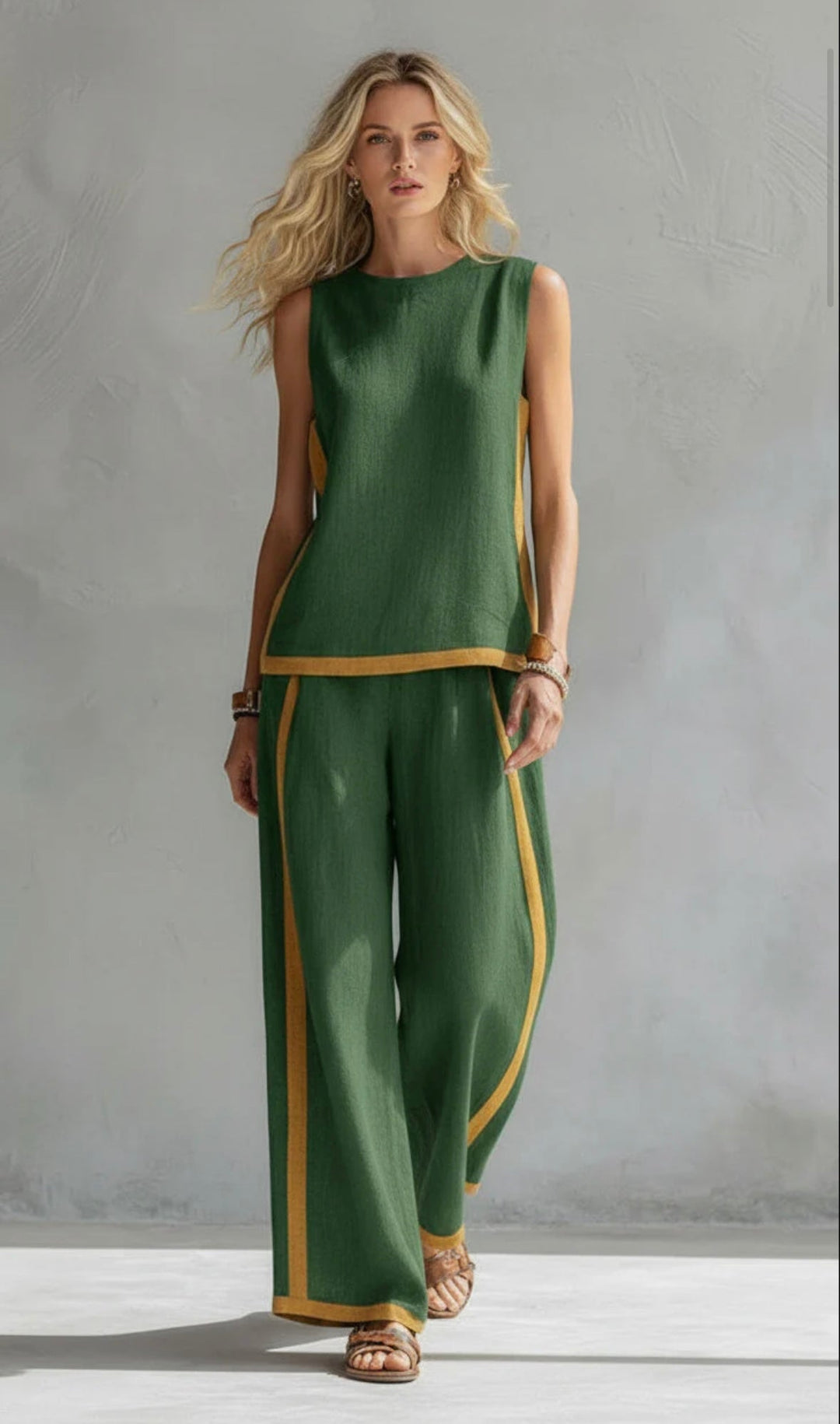 Elegant Cotton & Linen Suit