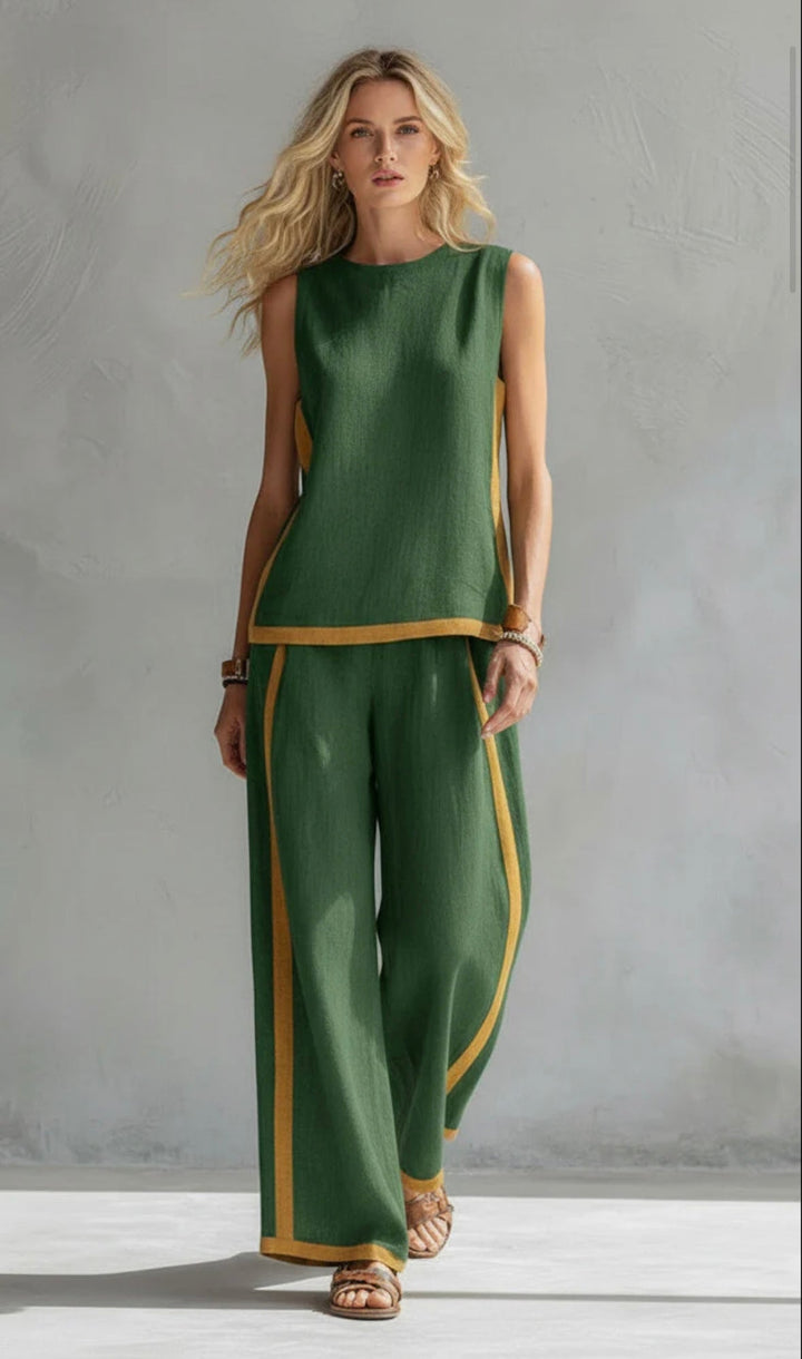 Elegant Cotton & Linen Suit