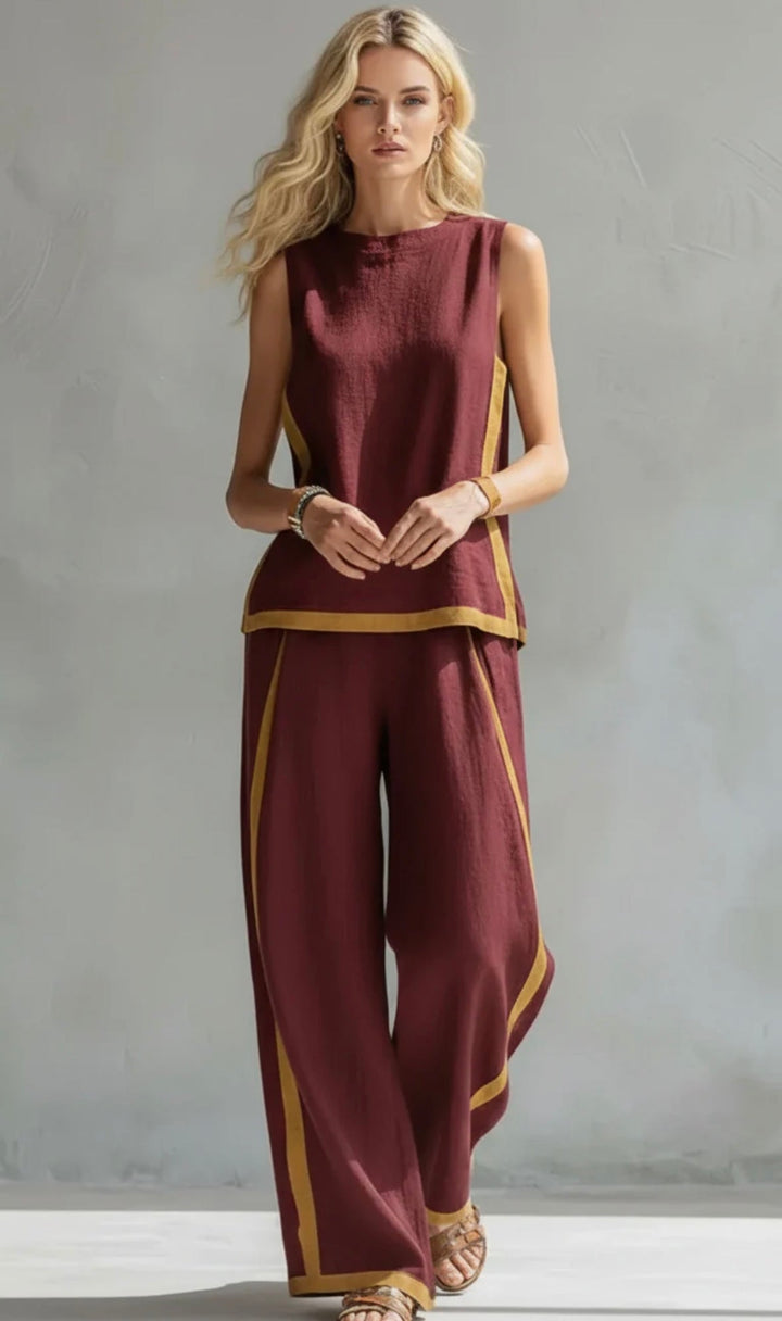 Elegant Cotton & Linen Suit