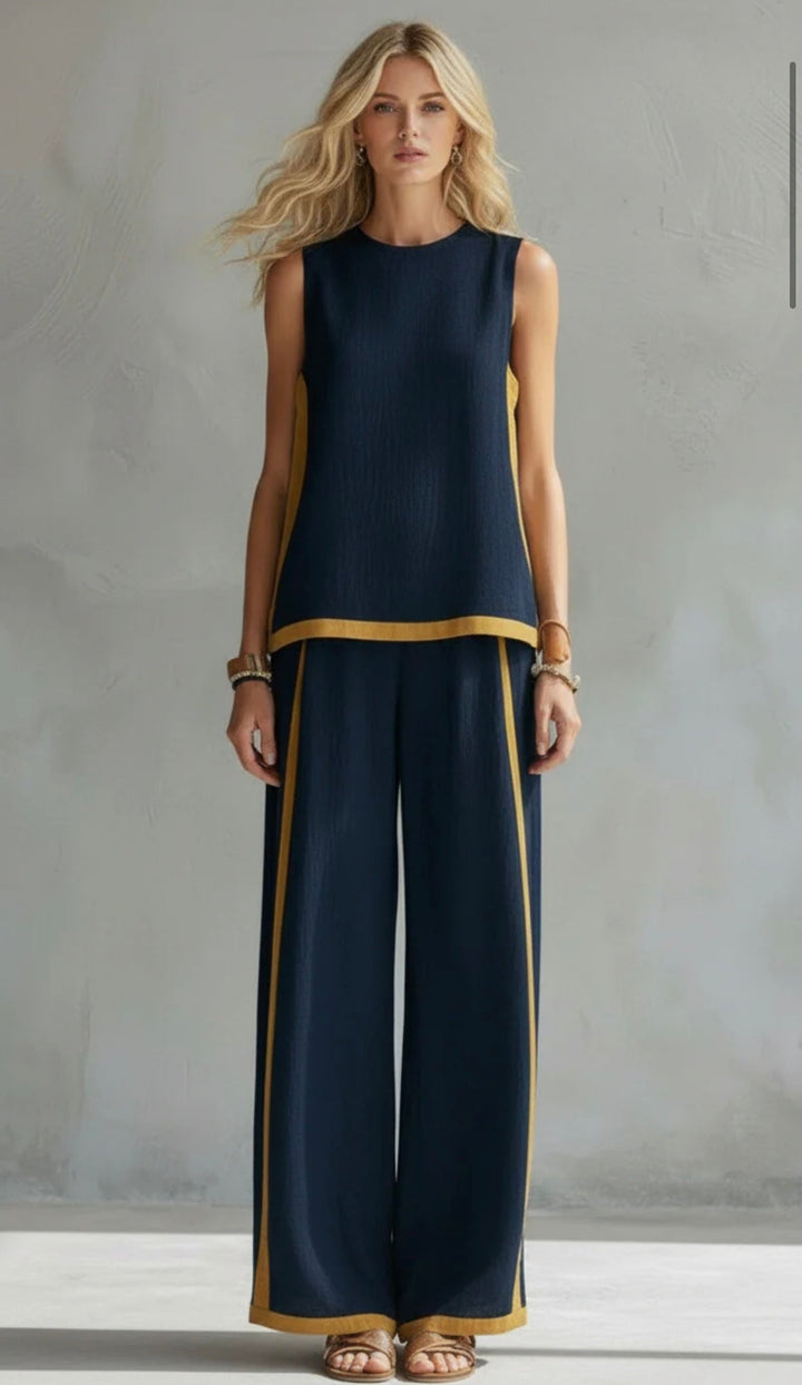 Elegant Cotton & Linen Suit