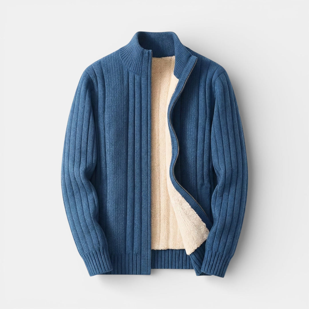 Men’s Knit Zip Sweater Comfort Refined Casual Style