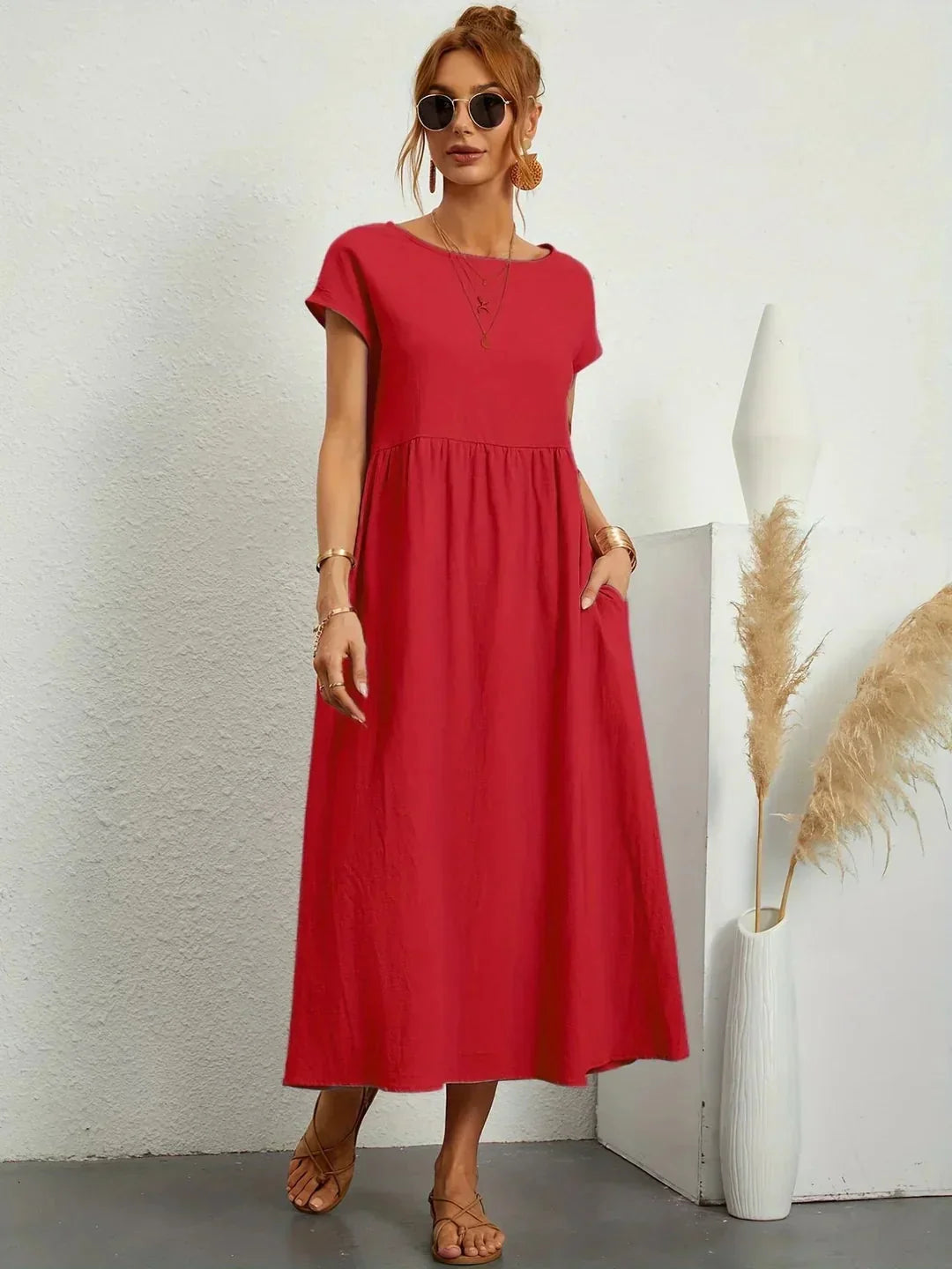 Timeless Elegant Flowing Midi Dress