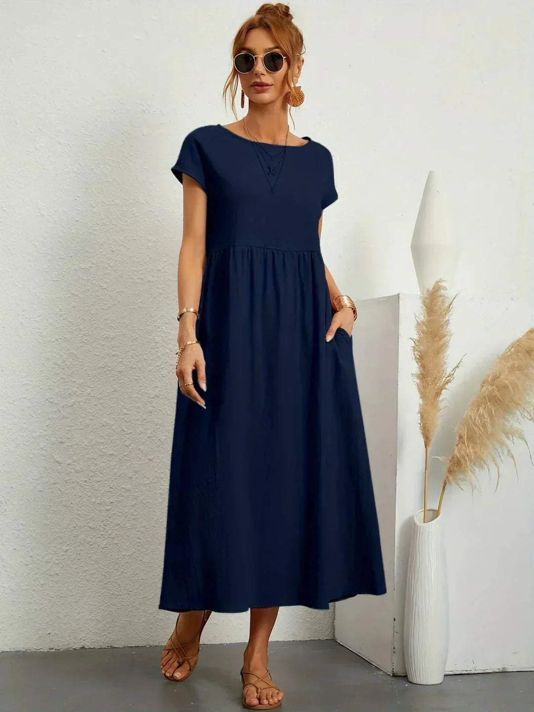 Timeless Elegant Flowing Midi Dress