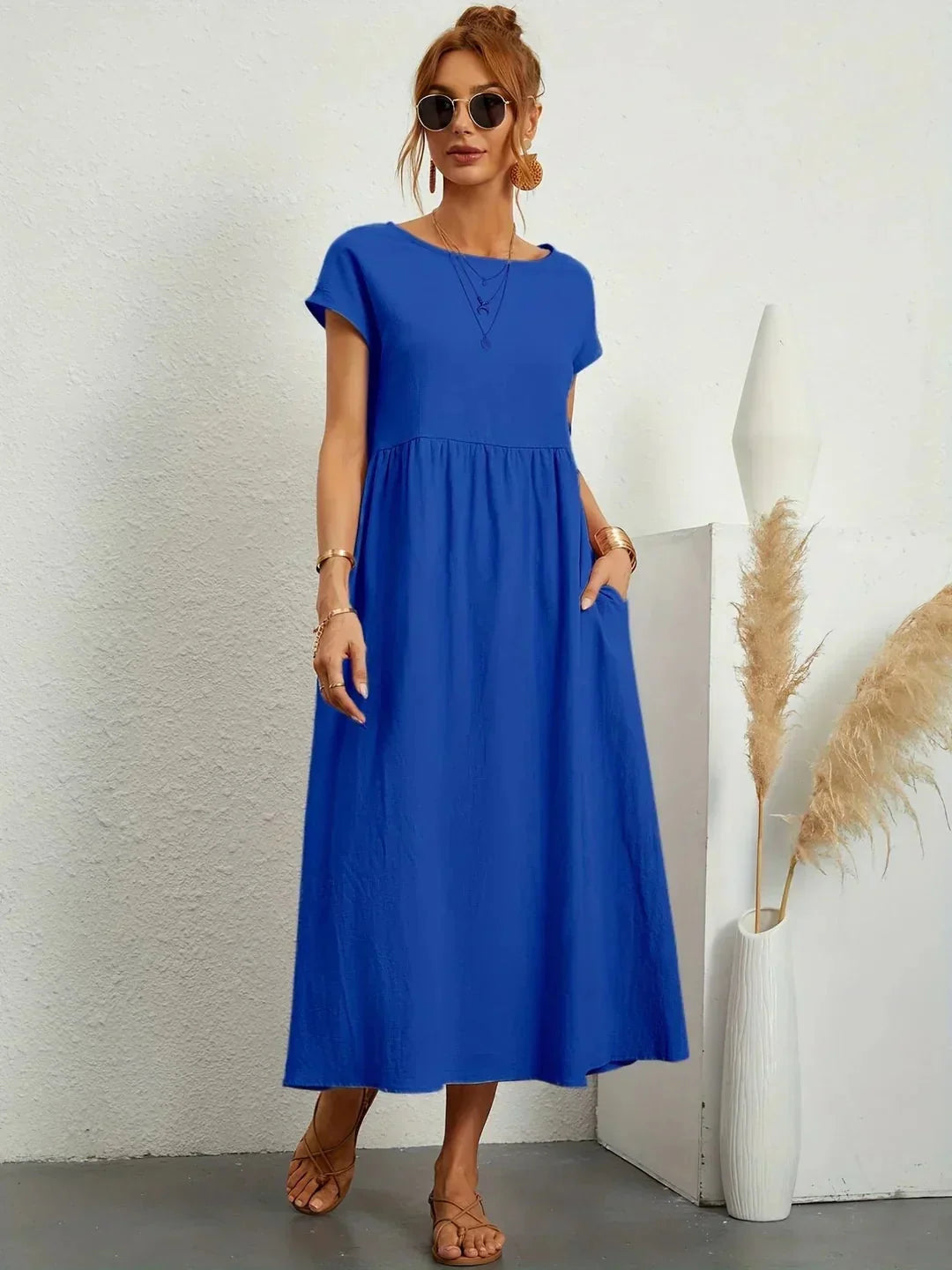 Timeless Elegant Flowing Midi Dress