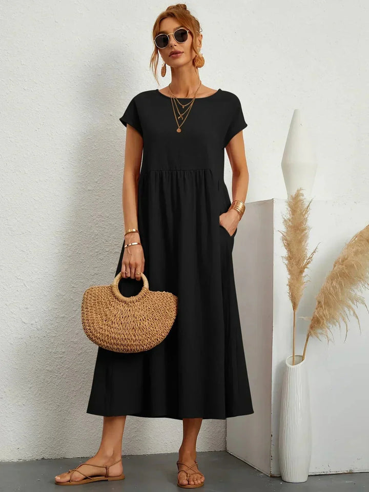 Timeless Elegant Flowing Midi Dress