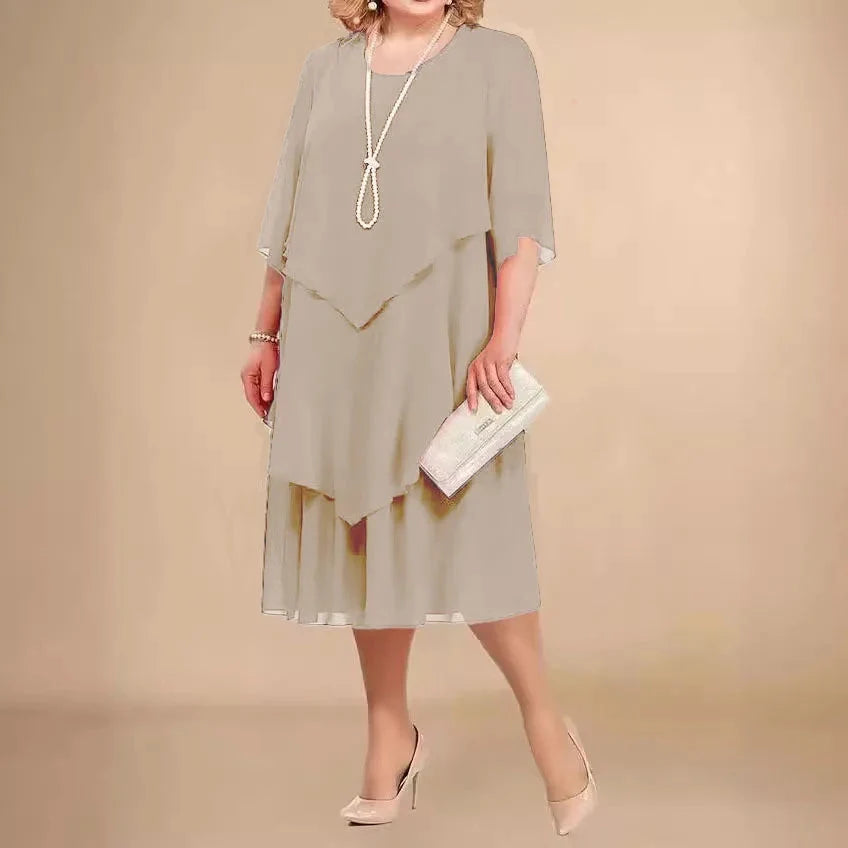 Women's Formal Cocktail Midi Dress