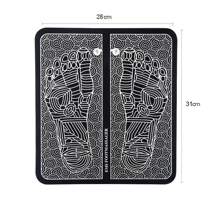EMS Foot Massager | Improved Blood Circulation & Muscle Recovery - Acupressure with 6 Modes and 9 Intensity Levels