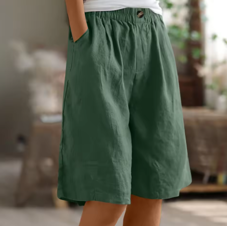 Women's Casual Wide-Leg Culotte Shorts
