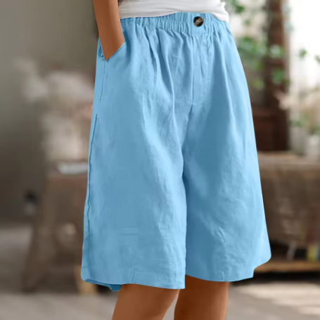 Women's Casual Wide-Leg Culotte Shorts