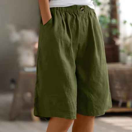 Women's Casual Wide-Leg Culotte Shorts