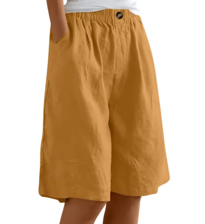 Women's Casual Wide-Leg Culotte Shorts