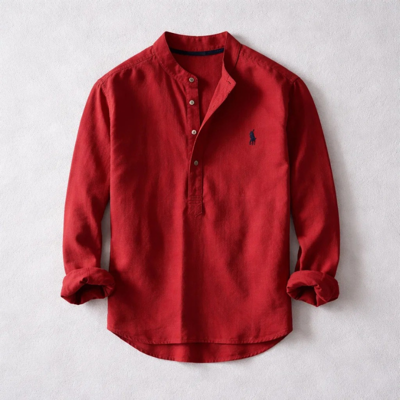 Linen Henley Shirt