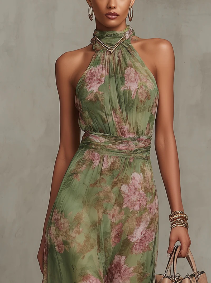 Elegant Floral Summer Dress