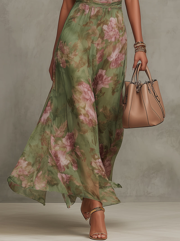 Elegant Floral Summer Dress