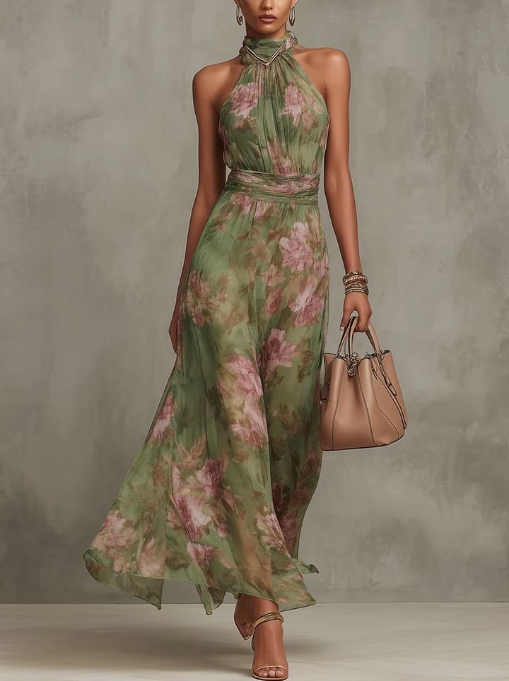 Women's Floral Summer Maxi Dress