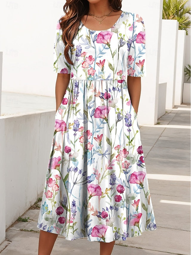Floral Breezy Midi Dress