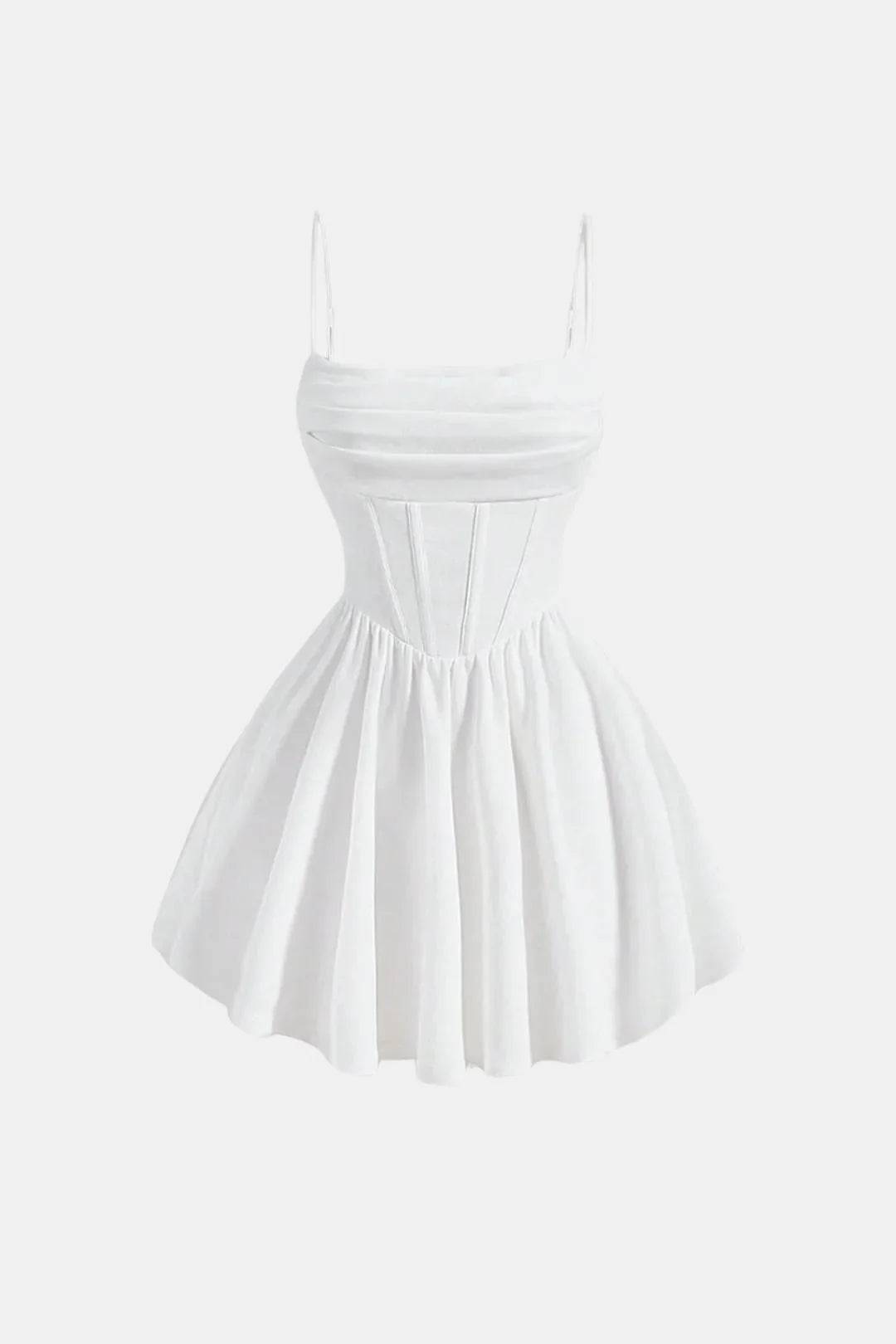 Women's Corset Mini Cocktail Dress | Ruched Bodycon Silhouette | Spaghetti Strap Party Dress | Evening Wedding Guest Occasion Wear