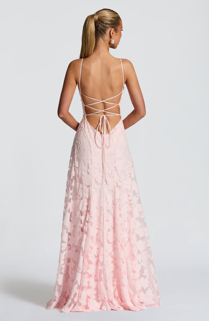 Elegant Evening Maxi Dress with Spaghetti Straps