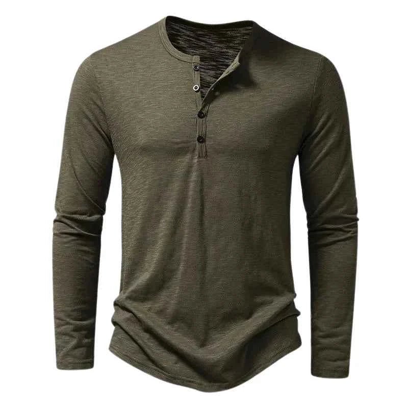 Langarmshirt Herren - Cecile LavelleArmeegrün