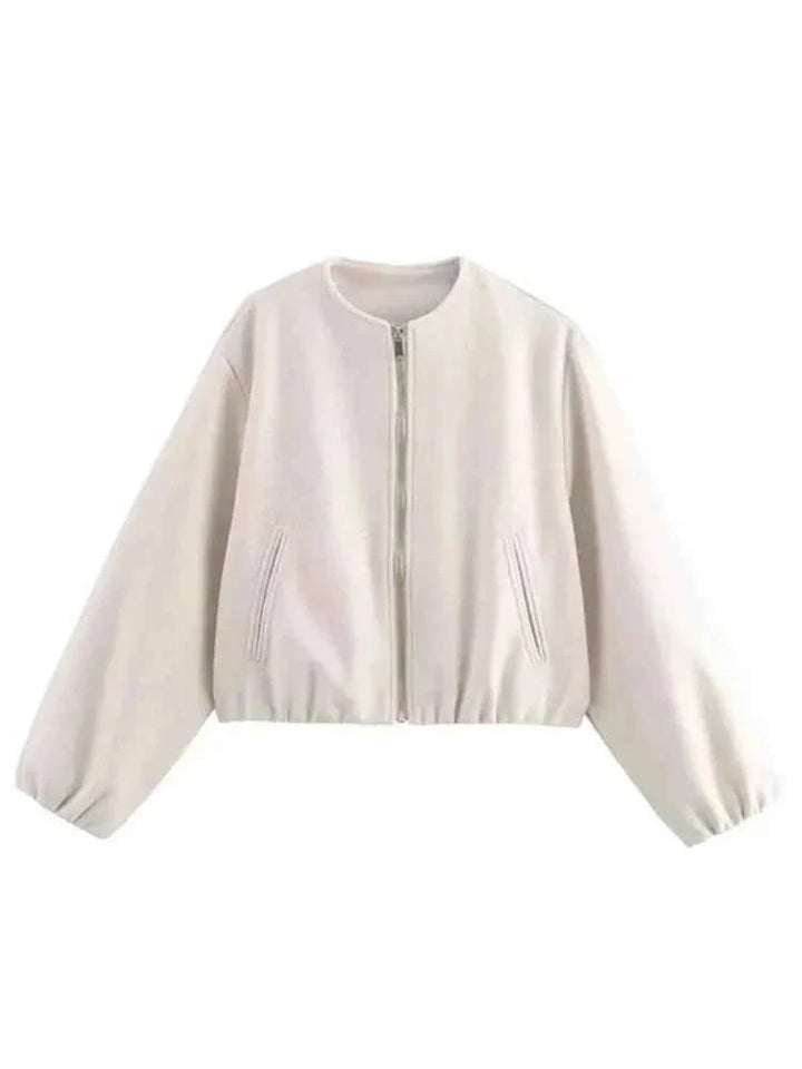 Leichte Bomberjacke Damen - Cecile LavelleBeige