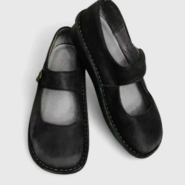 Leather Mary Jane Flats