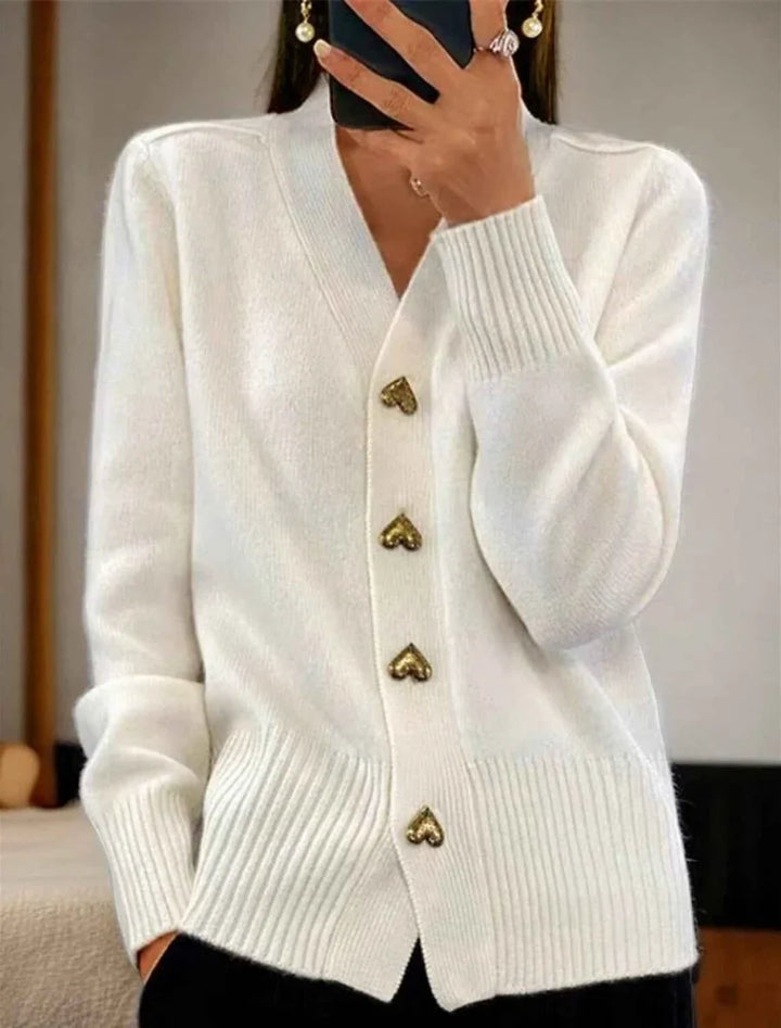 Women's Button Front Cardigan Knit | Regular Fit | Soft Lightweight Layering Sweater | Workwear Smart Casual Everyday