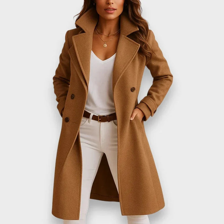 Women's long wool coat – Elegant and warm